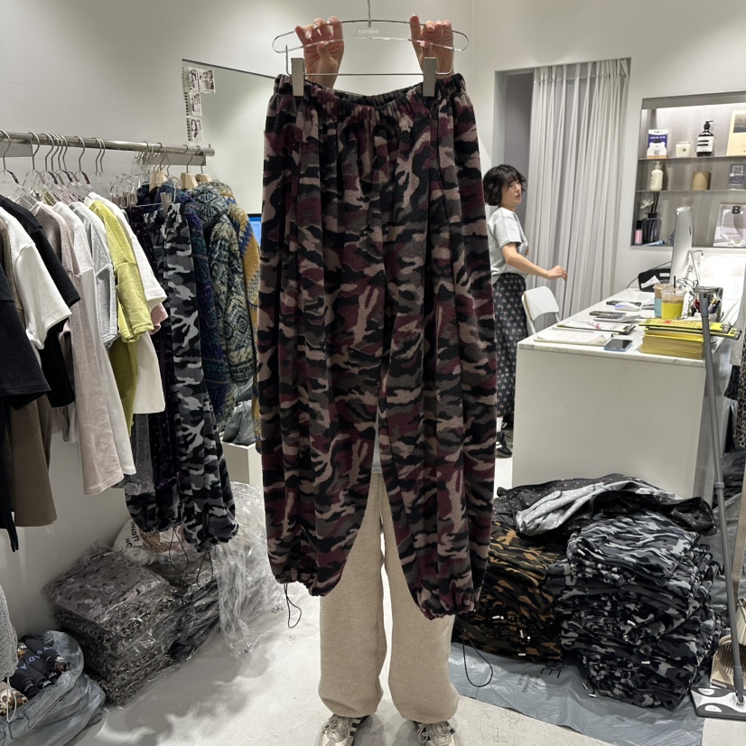 COMBO東大門㊣實拍女裝新品職業人氣真品25秋冬時尚休閑褲迷彩COM_BO休閑褲圖色3
