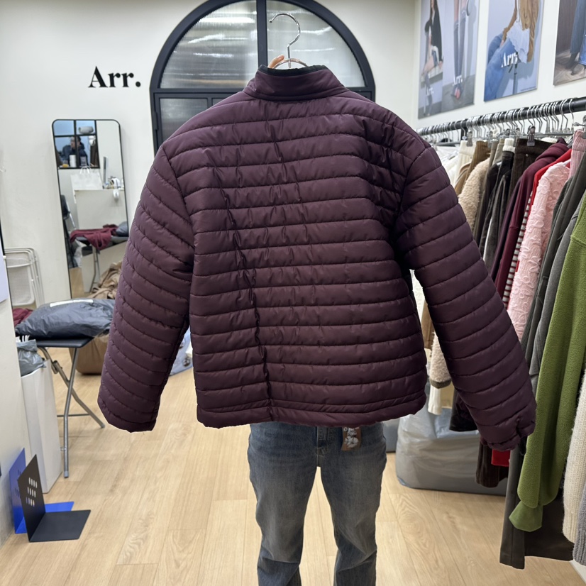 ARR韓國直郵㊣女士新品推薦人氣時尚休閑短款棉服兩面穿雙面ARR短款棉服