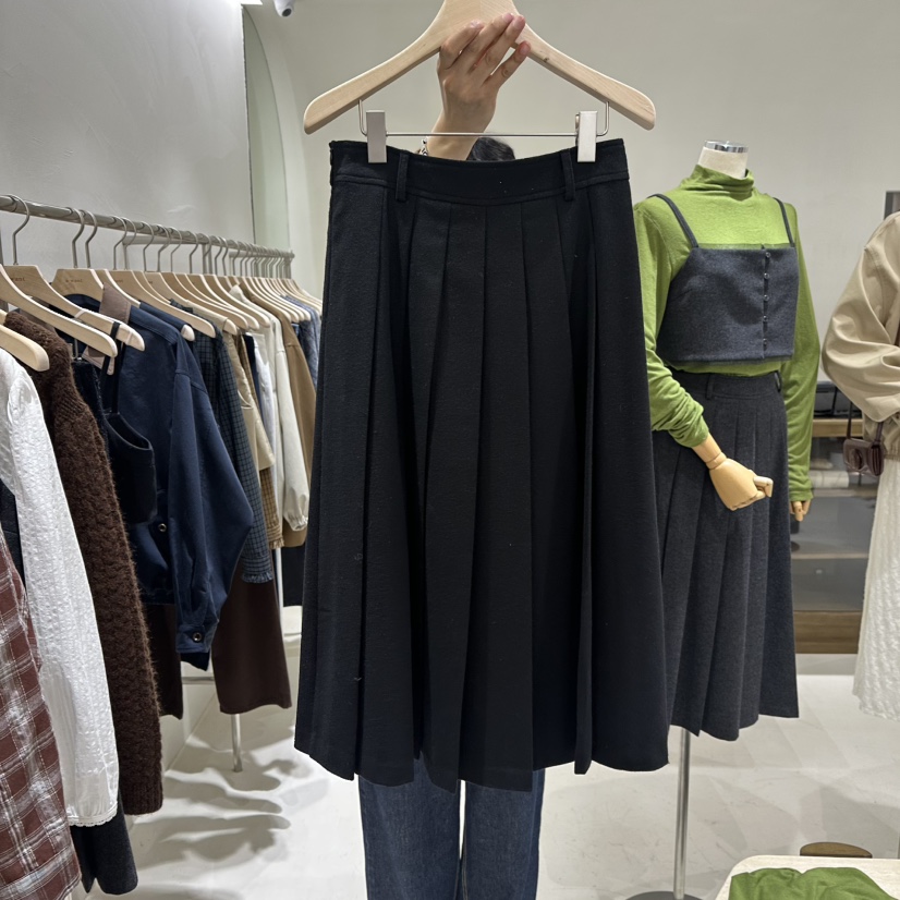 A WANT韓國代購㊣女裝新品推薦職業人氣25秋冬休閑時尚長裙A WANT長裙