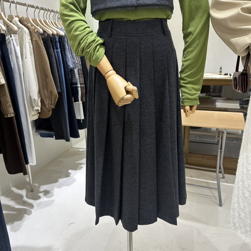 A WANT韓國代購㊣女裝新品推薦職業人氣25秋冬休閑時尚長裙A WANT長裙