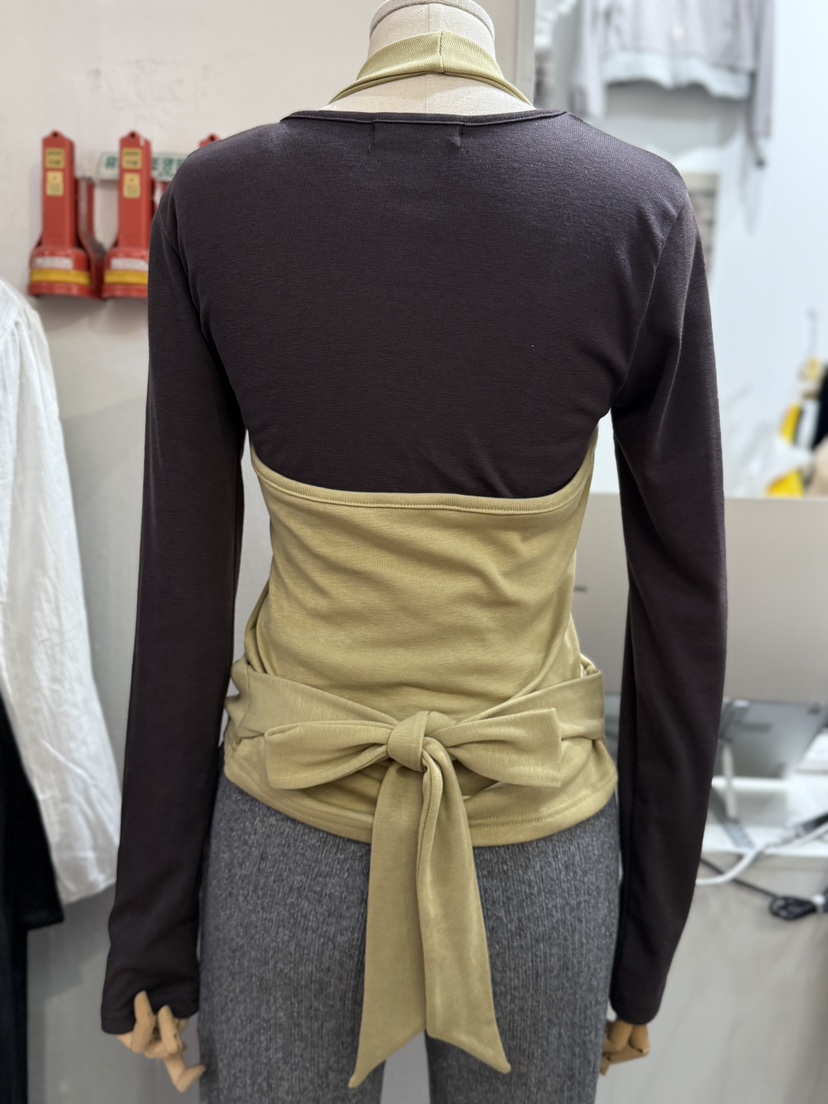 EOMPIT東大門㊣直郵女裝新品25秋冬人氣休閑時尚職業長袖T恤EOMPIT長袖T恤