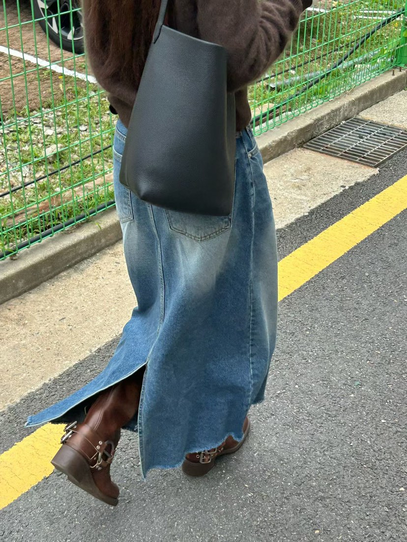 TAF韓國直郵㊣女裝新品職業推薦熱賣人氣休閑25秋冬真品長裙TAF長裙
