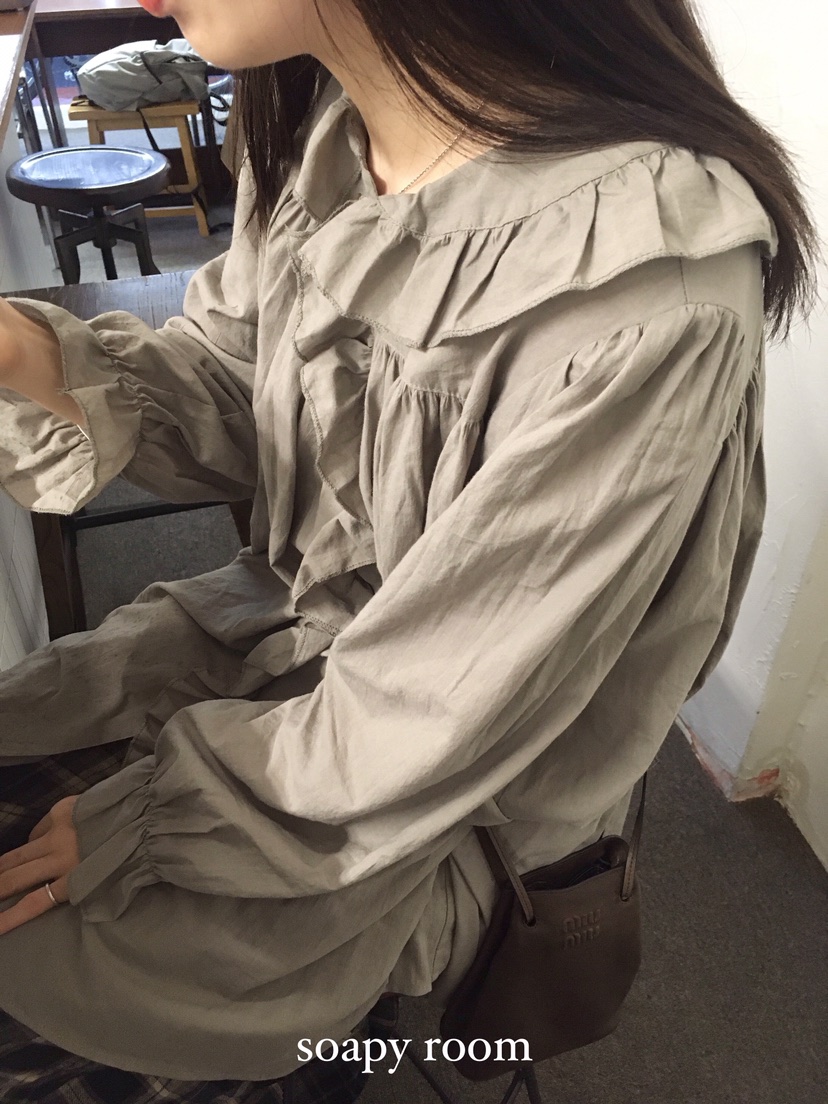 SOAPYROOM韓國直郵㊣女裝新款時尚真品推薦人氣熱賣襯衫蕾絲衫SOAPYROOM襯衫/蕾絲衫