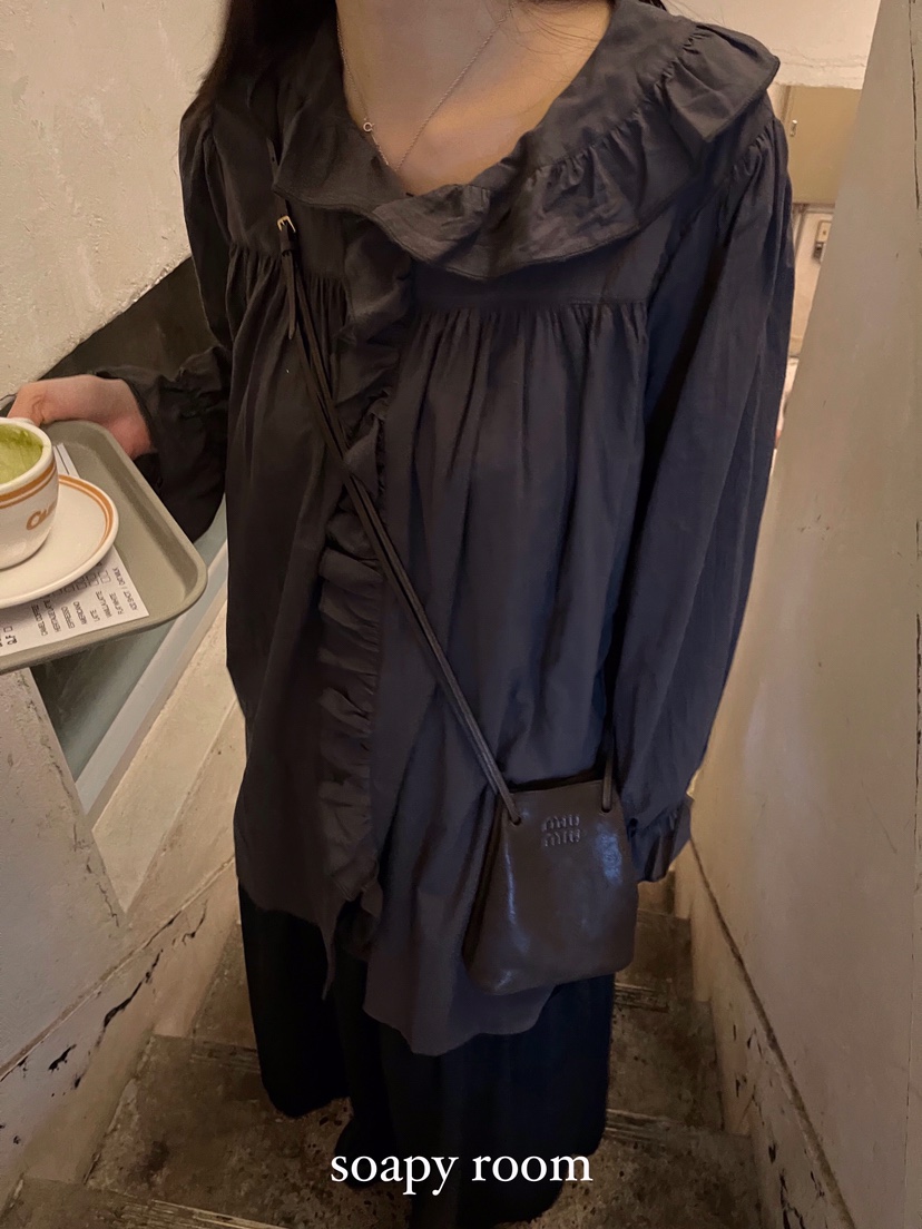 SOAPYROOM韓國直郵㊣女裝新款時尚真品推薦人氣熱賣襯衫蕾絲衫SOAPYROOM襯衫/蕾絲衫