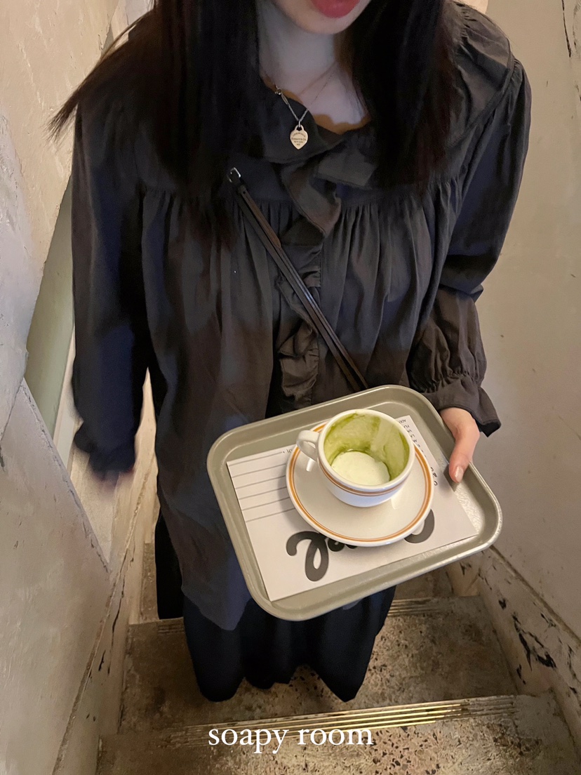 SOAPYROOM韓國直郵㊣女裝新款時尚真品推薦人氣熱賣襯衫蕾絲衫SOAPYROOM襯衫/蕾絲衫