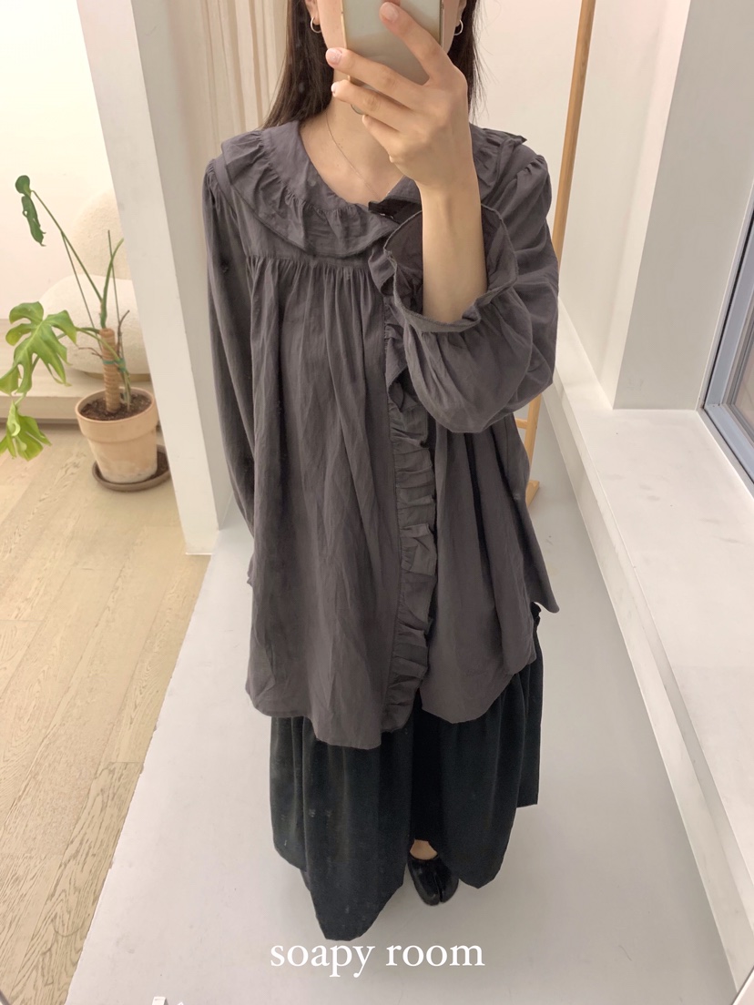 SOAPYROOM韓國直郵㊣女裝新款時尚真品推薦人氣熱賣襯衫蕾絲衫SOAPYROOM襯衫/蕾絲衫