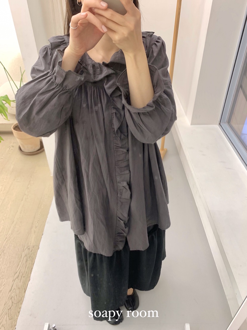 SOAPYROOM韓國直郵㊣女裝新款時尚真品推薦人氣熱賣襯衫蕾絲衫SOAPYROOM襯衫/蕾絲衫