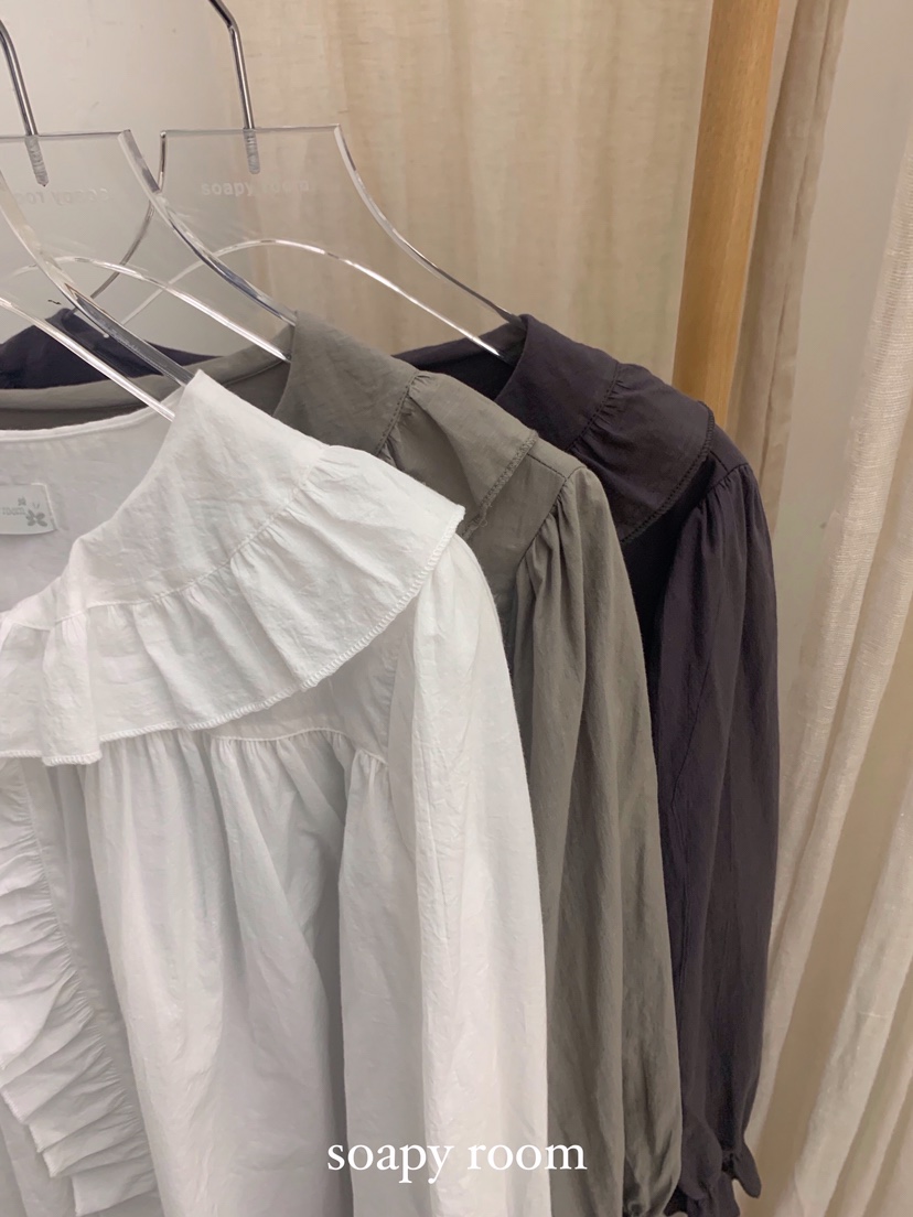 SOAPYROOM韓國直郵㊣女裝新款時尚真品推薦人氣熱賣襯衫蕾絲衫SOAPYROOM襯衫/蕾絲衫