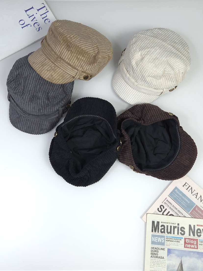 THE HAT-P東大門㊣實拍女裝新品職業人氣熱賣帽子海軍紐扣THE HAT帽子
