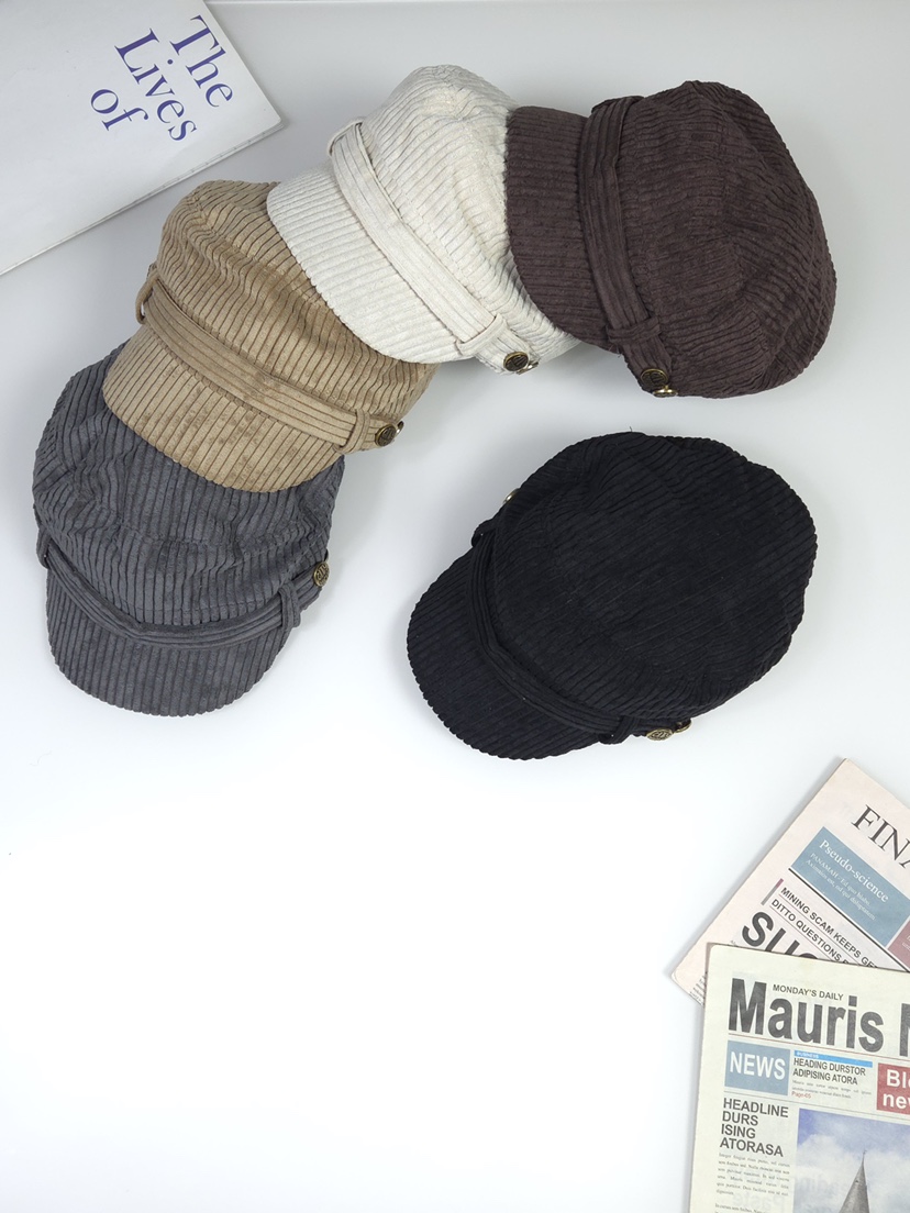 THE HAT-P東大門㊣實拍女裝新品職業人氣熱賣帽子海軍紐扣THE HAT帽子