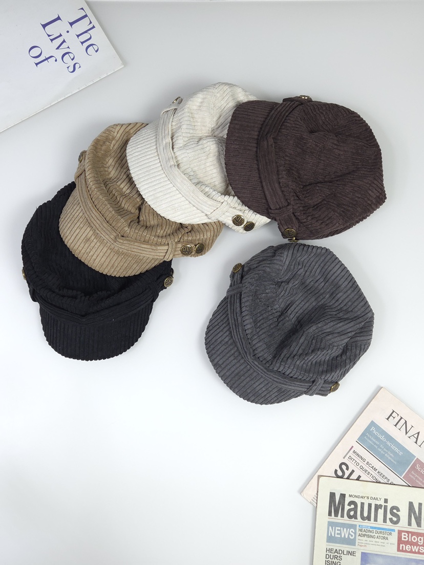 THE HAT-P東大門㊣實拍女裝新品職業人氣熱賣帽子海軍紐扣THE HAT帽子