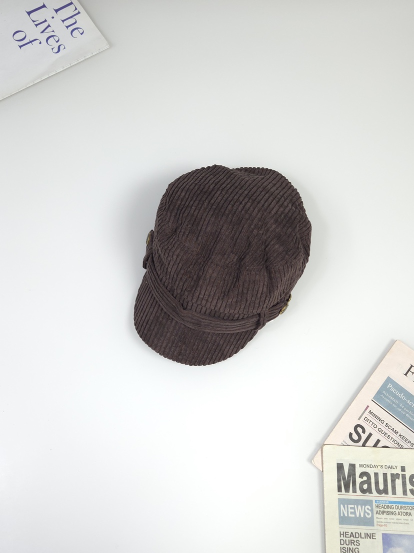 THE HAT-P東大門㊣實拍女裝新品職業人氣熱賣帽子海軍紐扣THE HAT帽子圖色3