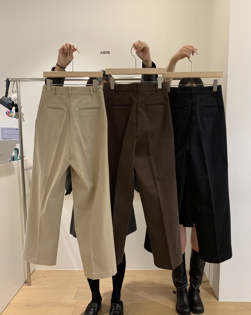 JUEDE韓國直郵㊣女士新款推薦休閑褲加絨JUEDE休閑褲