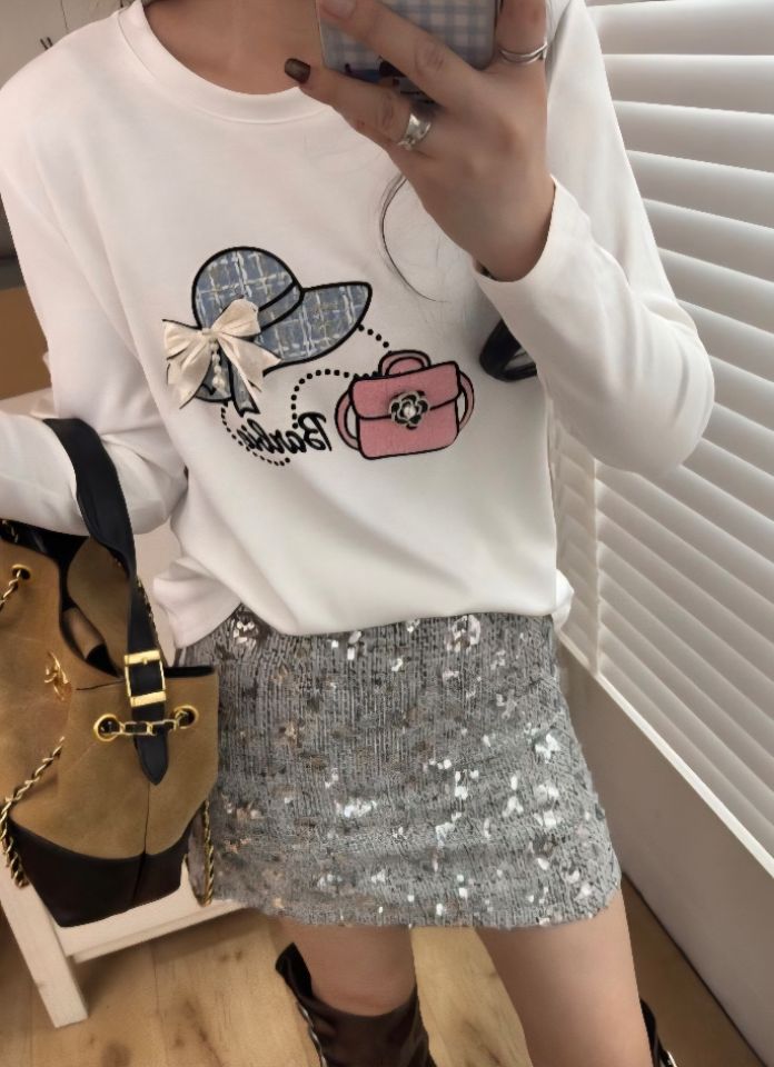 BLING BLING-S韓國代購㊣女士新款時尚休閑職業推薦長袖T恤BLING BLING-S長袖T恤