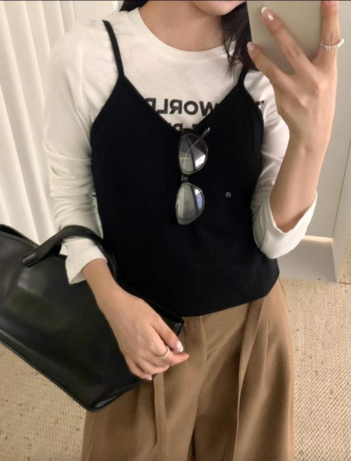 BOBBIE DOLL韓國代購㊣女士新品推薦休閑真品職業吊帶背心BOBBIE DOLL吊帶/背心