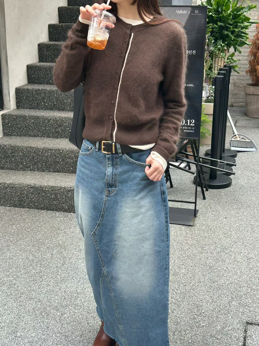 TAF韓國代購㊣女士新款時尚休閑推薦25秋冬真品職業人氣針織衫TAF針織衫