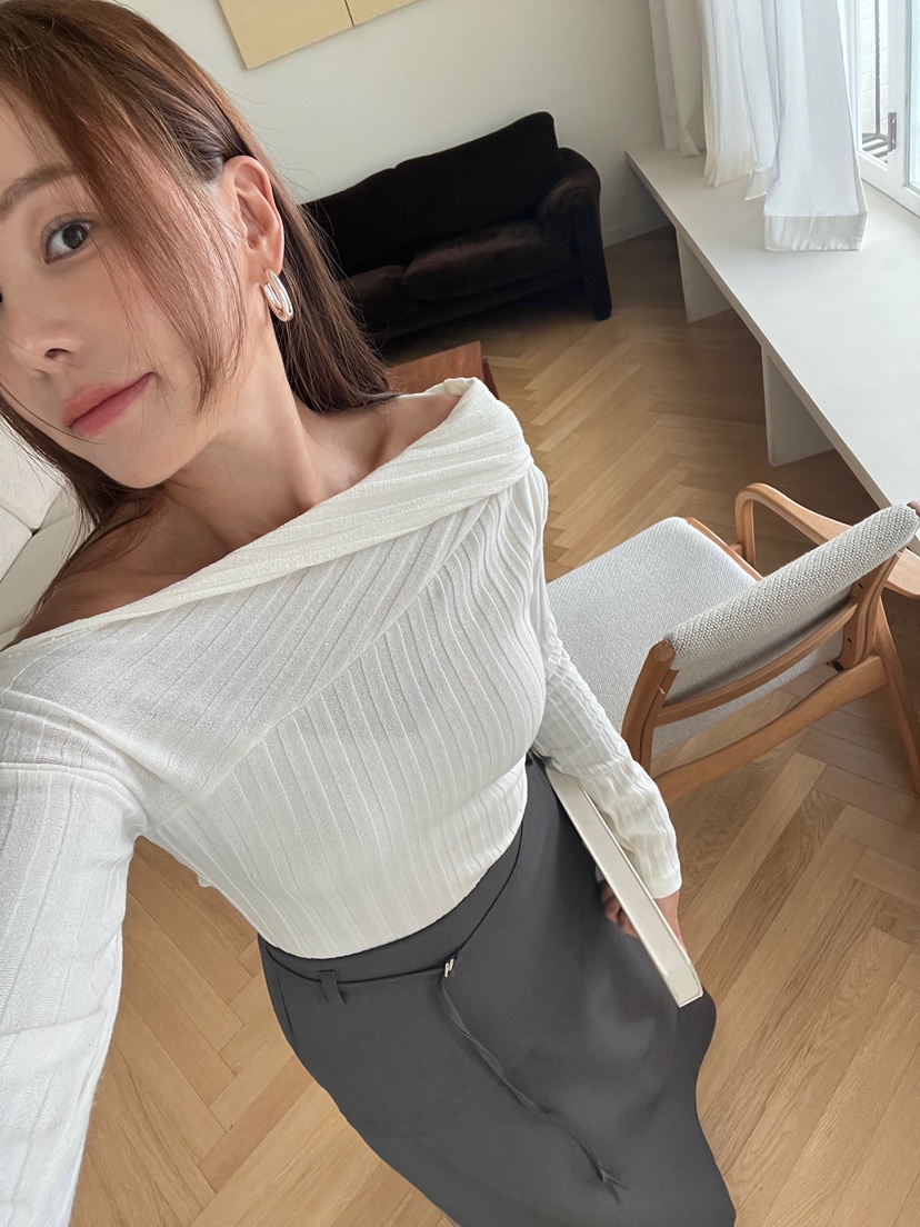 BOLD韓國代購㊣女士新款休閑推薦真品時尚職業25秋冬長袖T恤BOLD長袖T恤