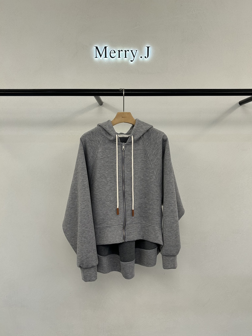 MERRY-J東大門㊣代購女裝新品真品職業推薦夾克連帽拉鏈衫MERRY-J夾克圖色2