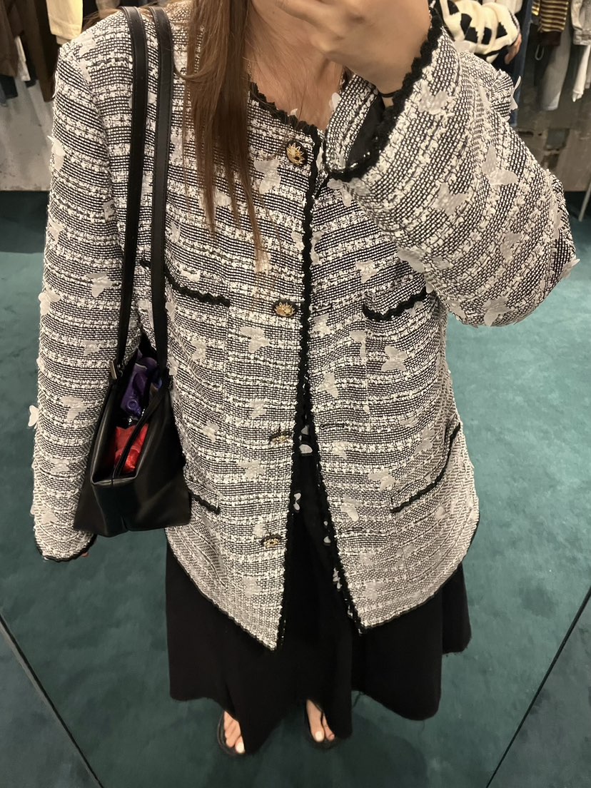 81 MARKET-L東大門㊣直郵女士新品推薦25秋冬職業夾克花呢81 MARKET-L夾克