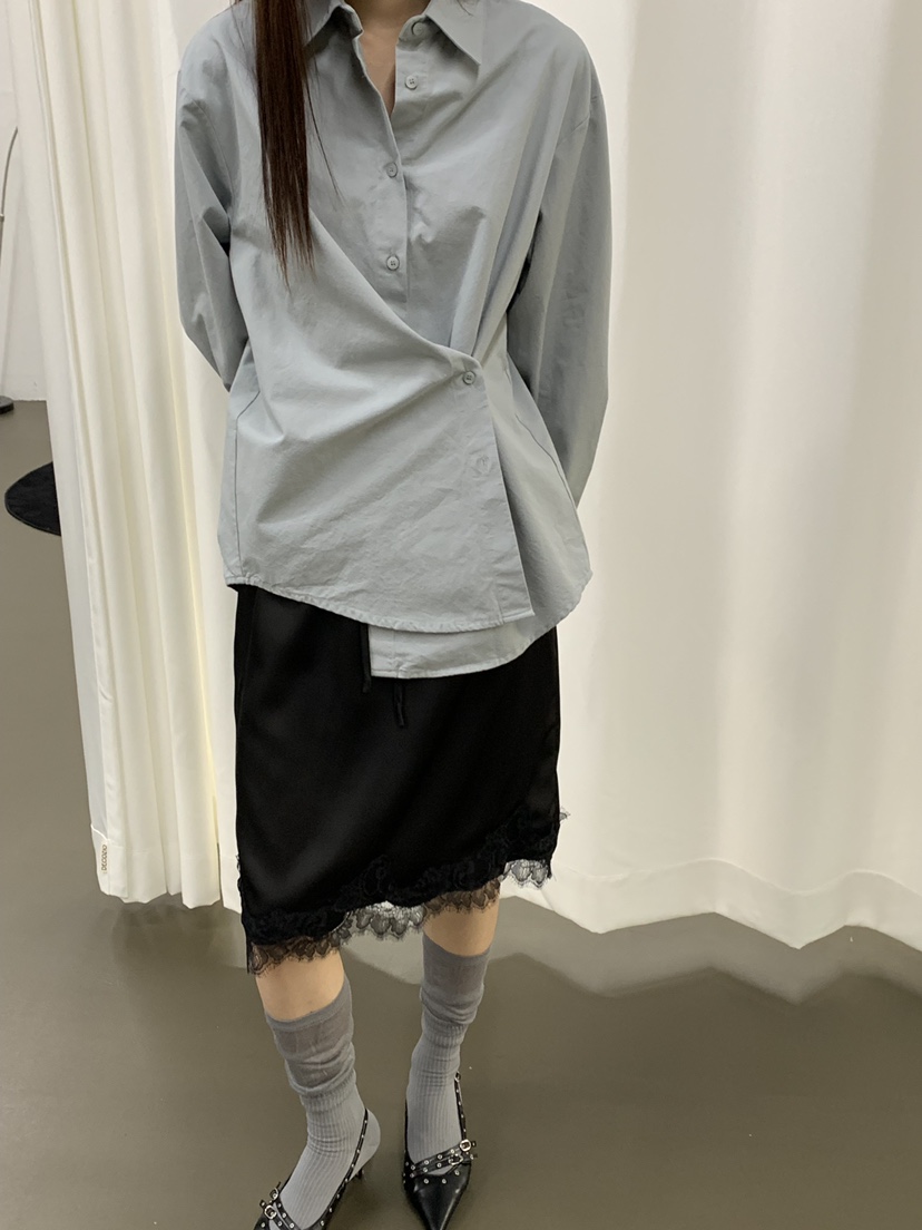 RIVER RAIN韓國直郵㊣女裝新品休閑時尚職業襯衫蕾絲衫泰迪熊RIVER RAIN襯衫/蕾絲衫