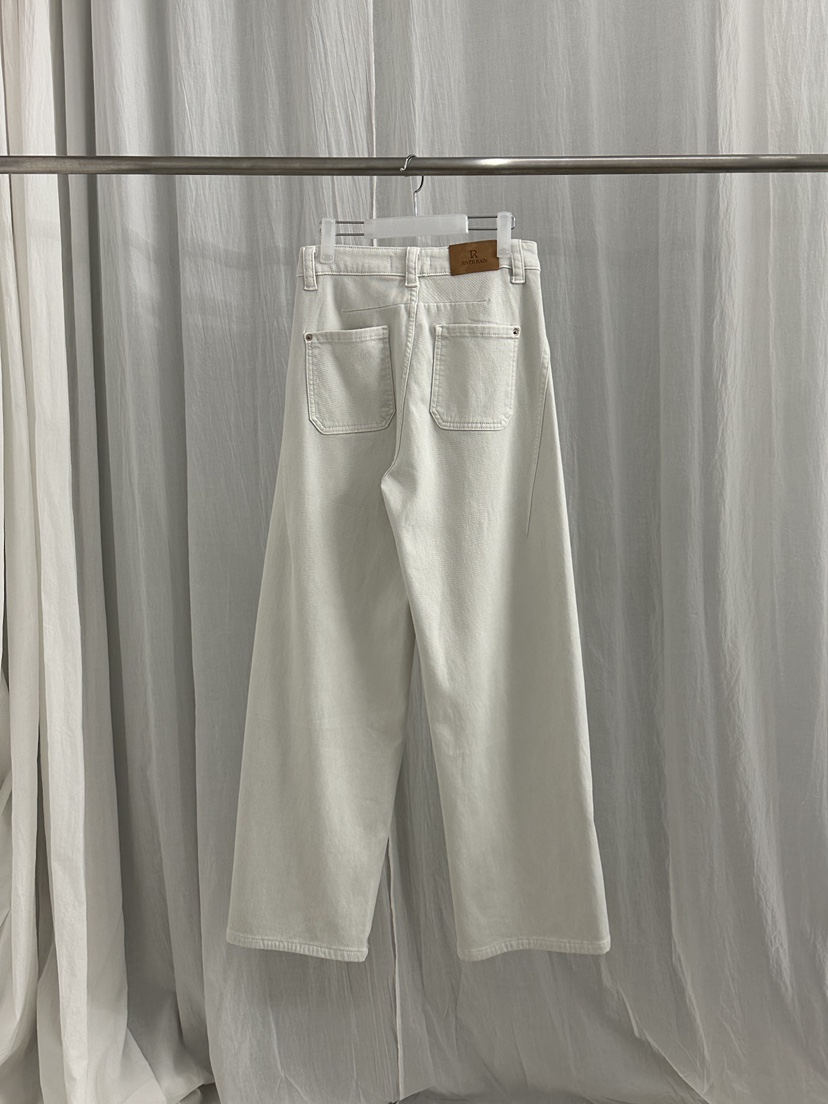 RIVER RAIN東大門㊣實拍女裝新品休閑推薦真品休閑褲奶油色RIVER RAIN休閑褲