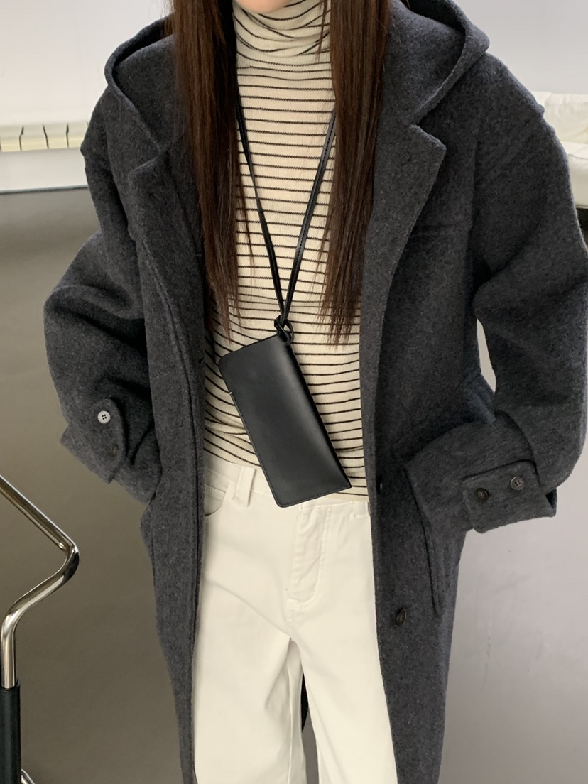 RIVER RAIN東大門㊣實拍女士新品職業推薦真品人氣中長款大衣RIVER RAIN中長款大衣