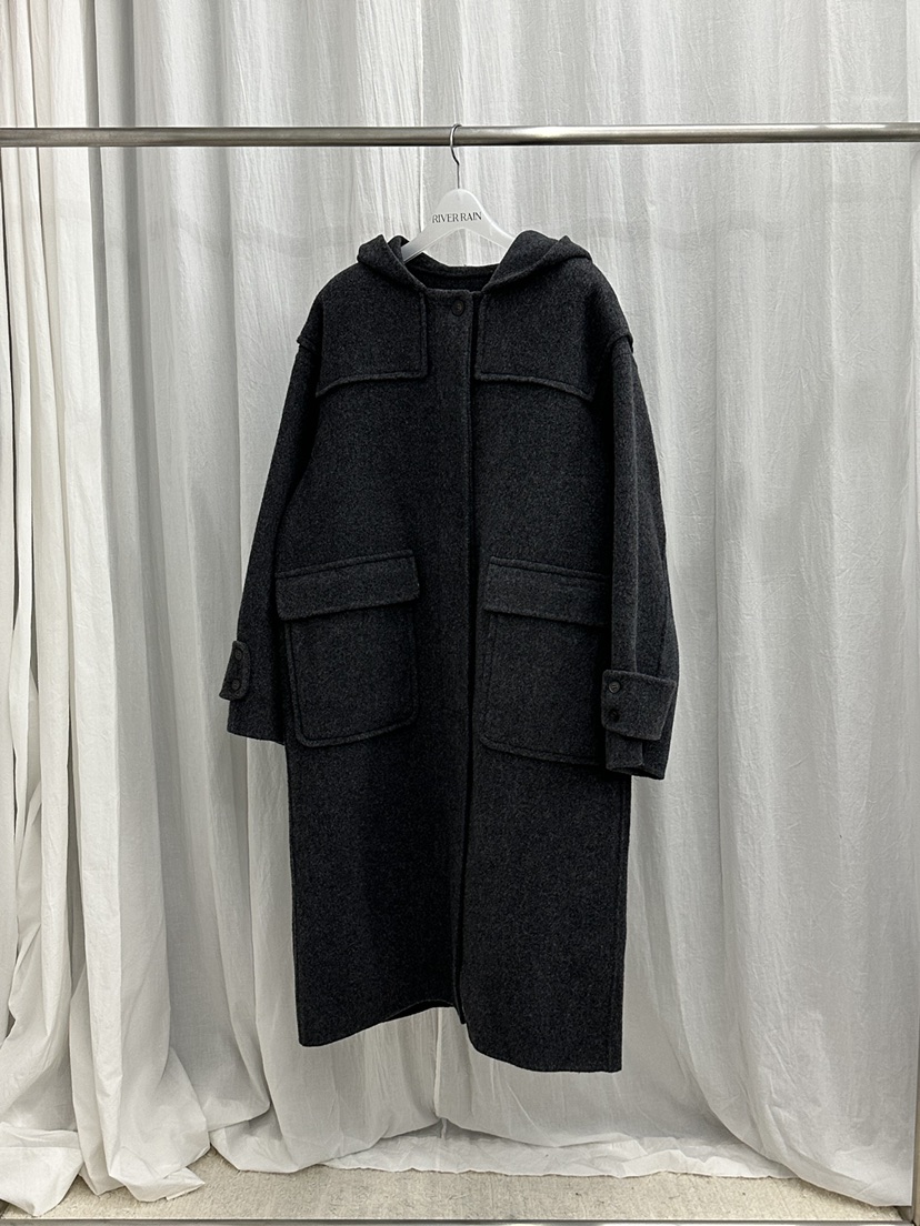 RIVER RAIN東大門㊣實拍女士新品職業推薦真品人氣中長款大衣RIVER RAIN中長款大衣