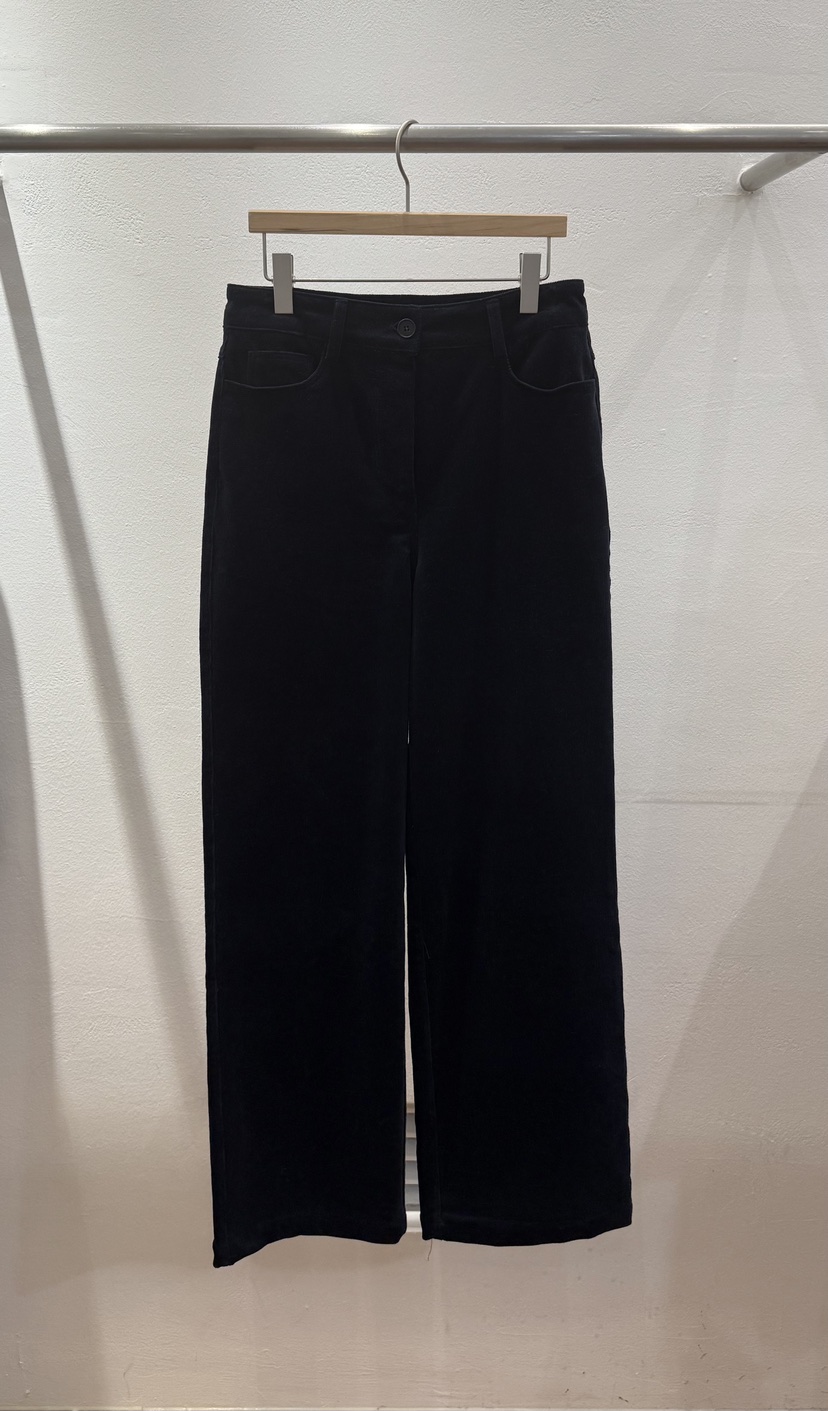 FL LANEL韓國代購㊣女裝新品真品時尚熱賣職業休閑褲燈芯絨FL LANEL休閑褲圖色3深藍色