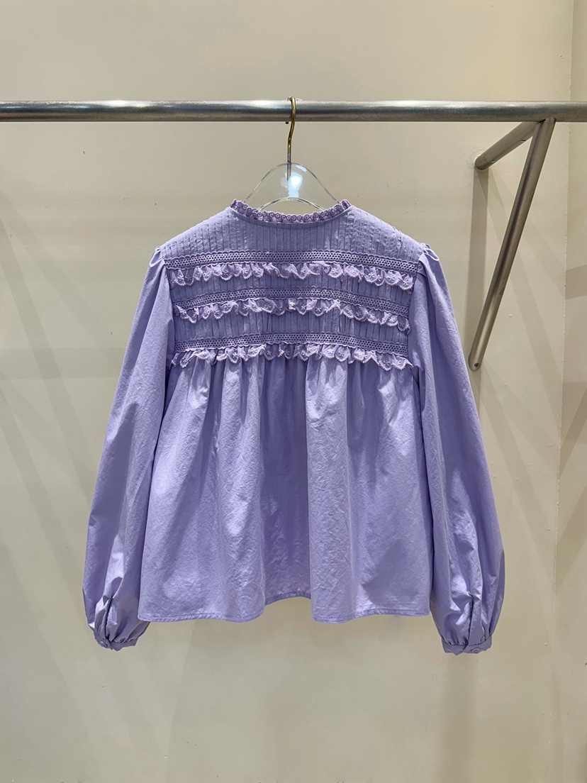 81 MARKET-L東大門㊣實拍女裝新款25秋冬時尚職業襯衫蕾絲衫81 MARKET-L襯衫/蕾絲衫