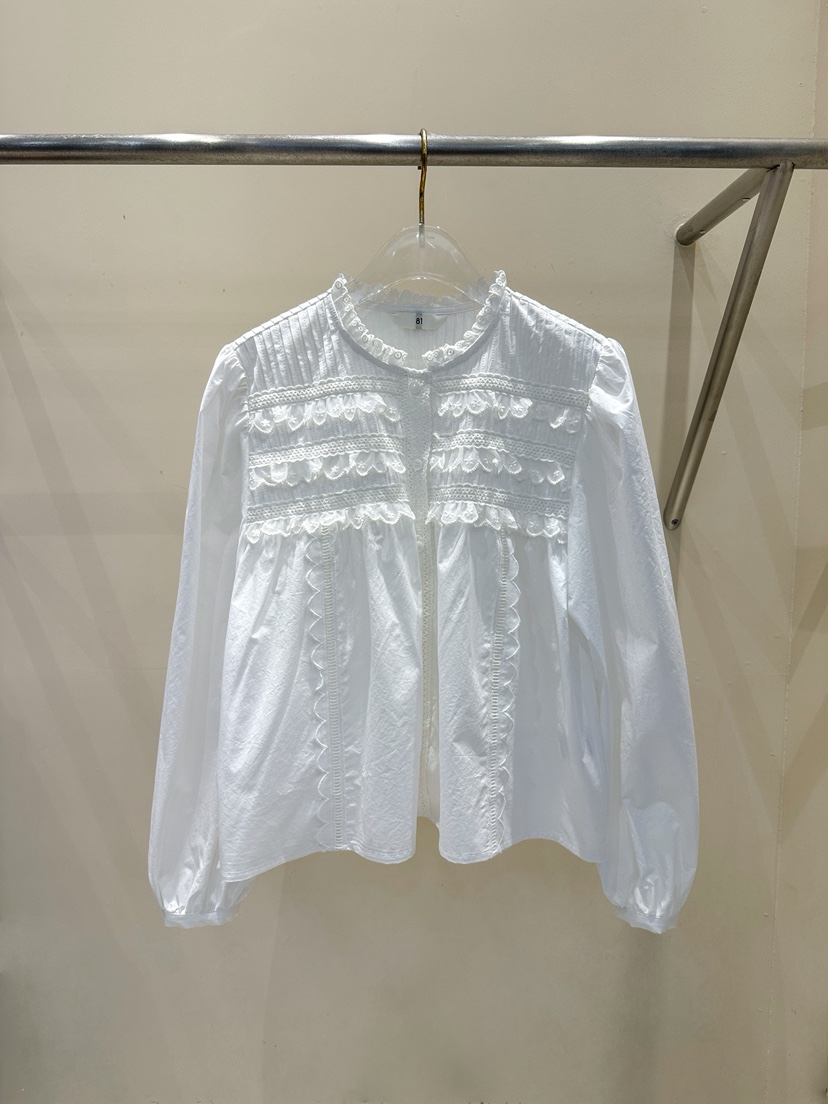 81 MARKET-L東大門㊣實拍女裝新款25秋冬時尚職業襯衫蕾絲衫81 MARKET-L襯衫/蕾絲衫圖色2