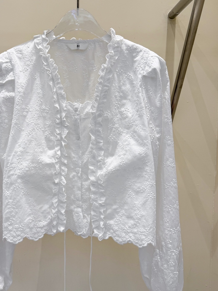 81 MARKET-L東大門㊣實拍女裝新款職業推薦25秋冬襯衫蕾絲衫81 MARKET-L襯衫/蕾絲衫