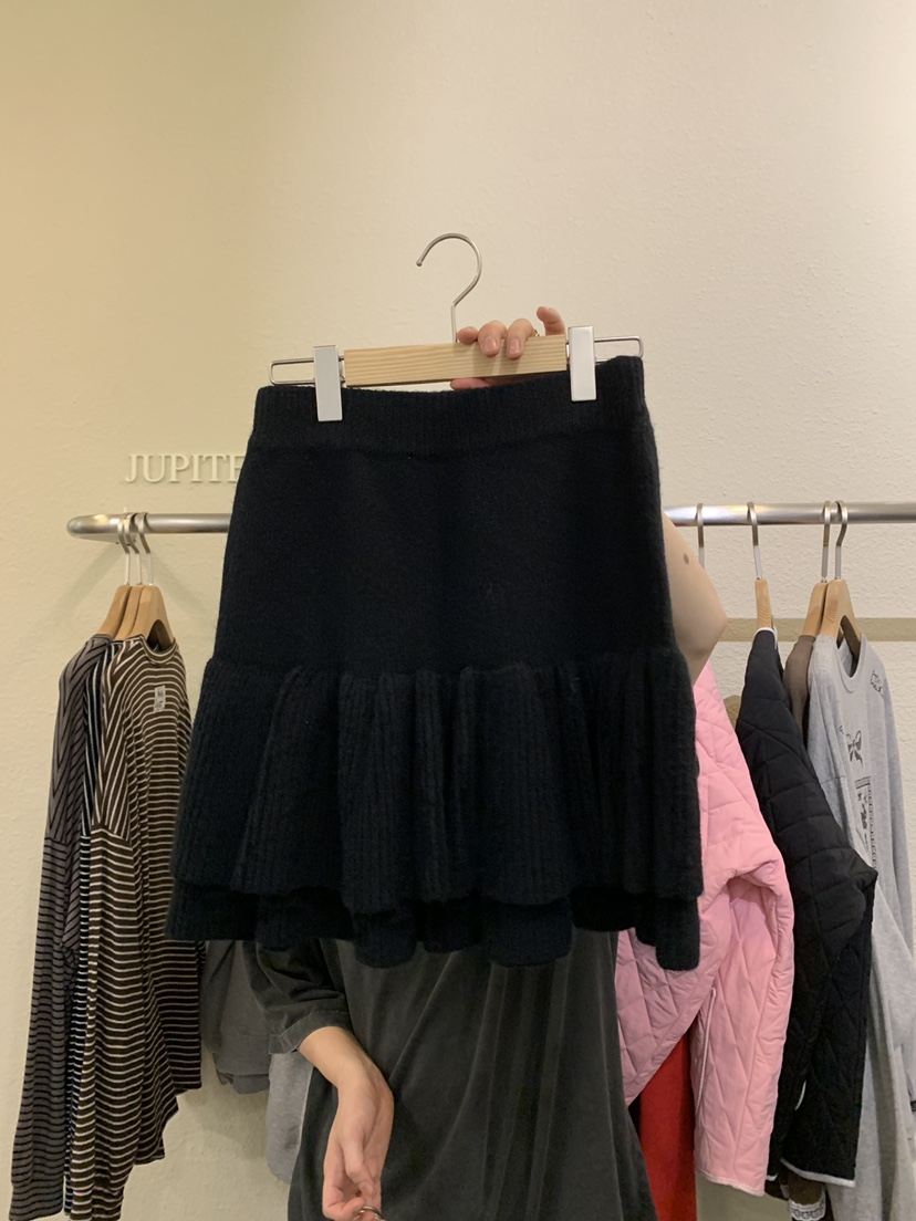 JUPITER韓國代購㊣女裝新品時尚熱賣休閑25秋冬職業真品短裙JUPITER短裙圖色4