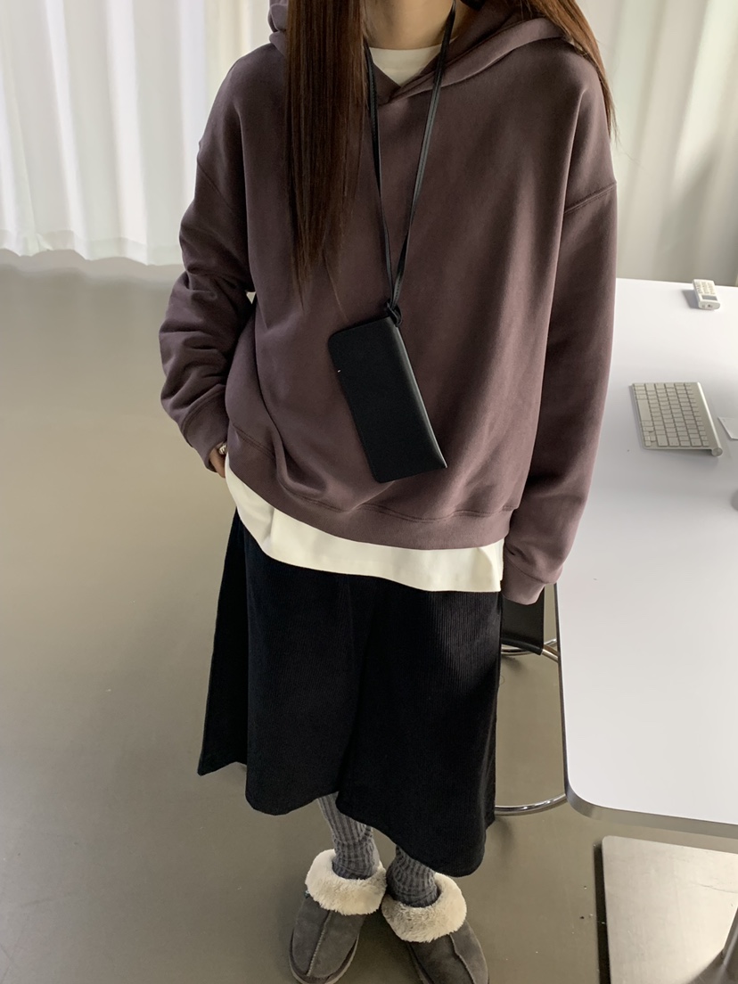 RIVER RAIN東大門㊣實拍女士新品25秋冬熱賣時尚衛衣兜帽寬松RIVER RAIN衛衣