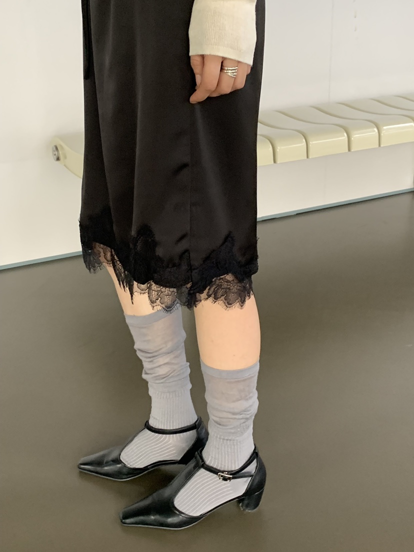 RIVER RAIN東大門㊣代購女裝新款熱賣半身裙中短裙蕾絲絲質RIVER RAIN半身裙/中短裙