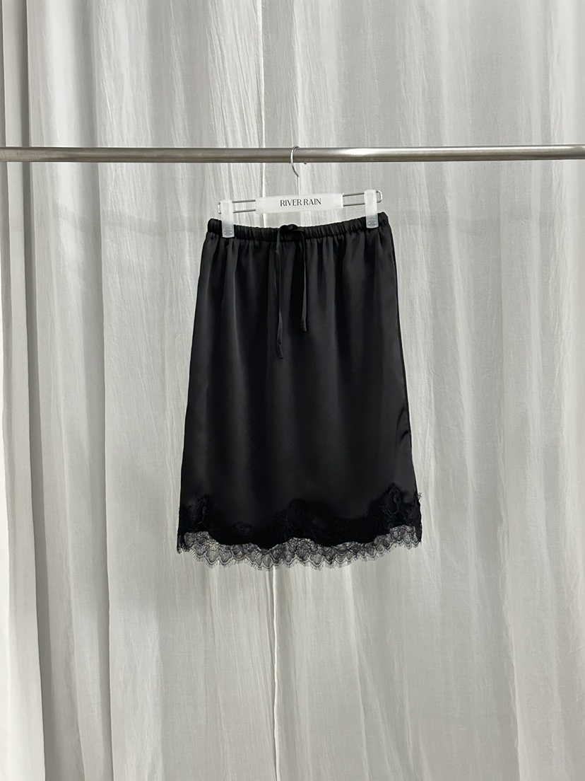 RIVER RAIN東大門㊣代購女裝新款熱賣半身裙中短裙蕾絲絲質RIVER RAIN半身裙/中短裙圖色2