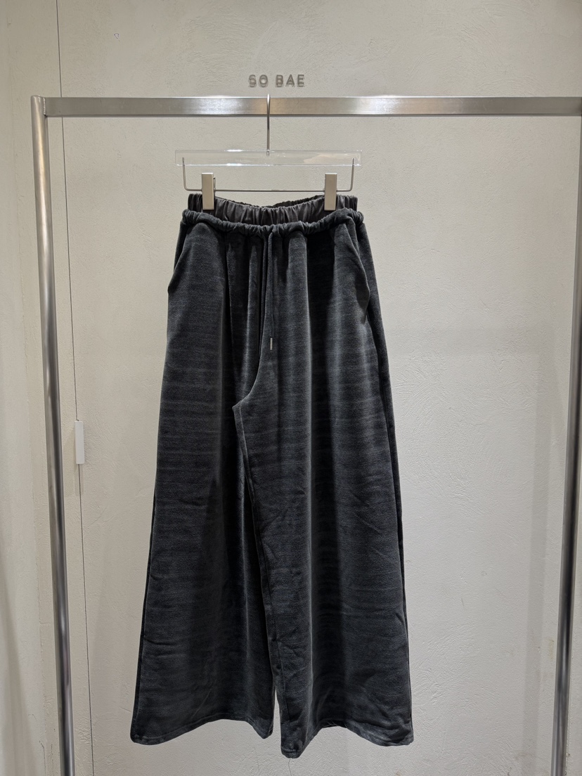 SO BAE韓國直郵㊣女裝新品熱賣休閑職業推薦時尚休閑褲天鵝絨SO BAE休閑褲圖色1