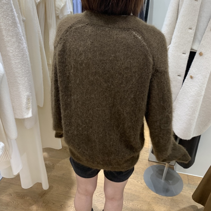 VERVEINE韓國代購㊣女士新品熱賣休閑時尚真品毛衣馬海毛開衫VERVEINE毛衣