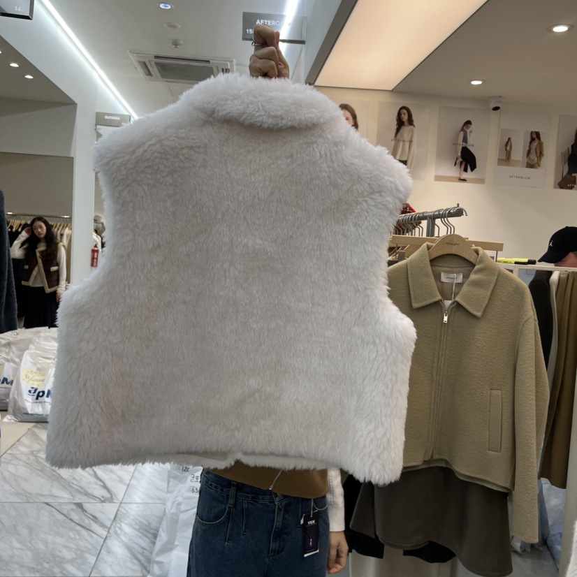 AFTERGLOW韓國代購㊣女士新品25秋冬真品熱賣休閑職業時尚馬甲AFTERGLOW馬甲
