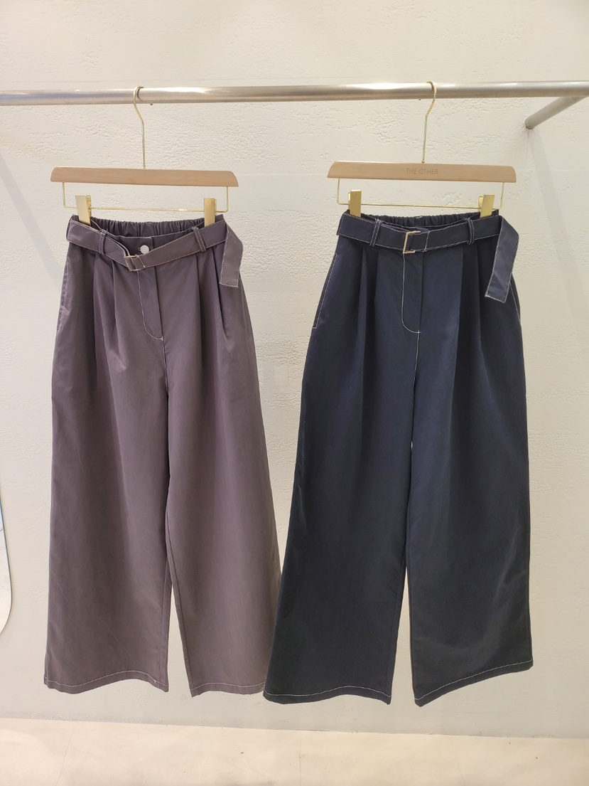空東大門㊣代購女士新款職業休閑時尚人氣真品休閑褲含腰帶THE OTHER休閑褲