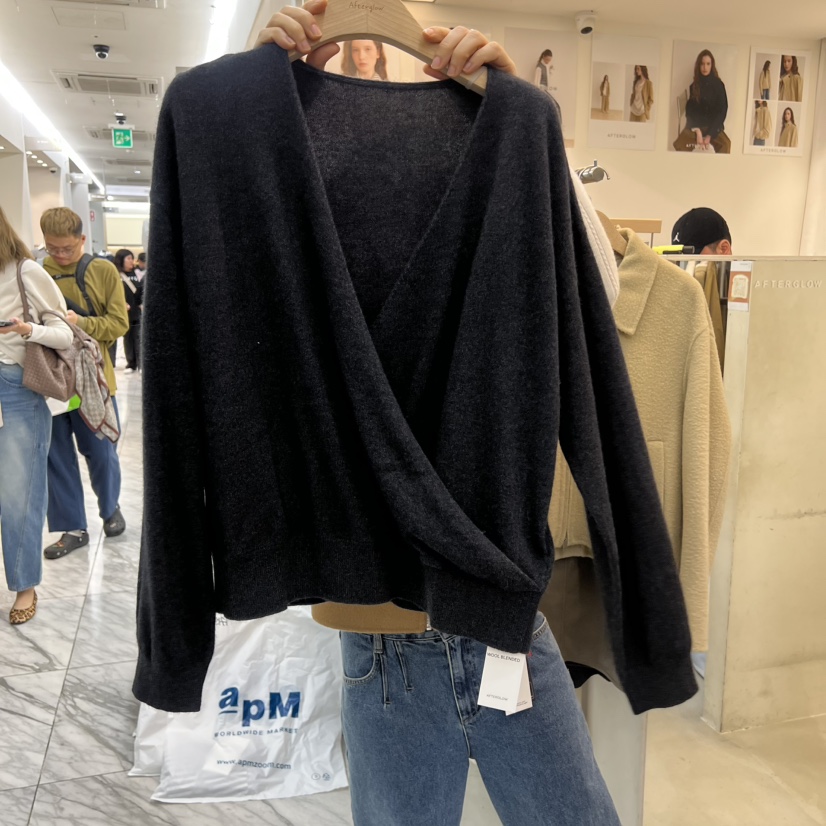 AFTERGLOW韓國直郵㊣女裝新品25秋冬推薦人氣針織衫不含內搭AFTERGLOW針織衫圖色3