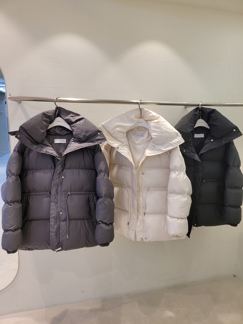 空東大門㊣實拍女裝新品推薦25秋冬真品熱賣短款羽絨服腰帶THE OTHER短款羽絨服