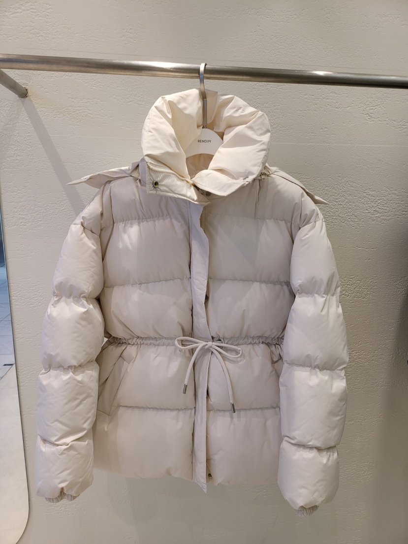 空東大門㊣實拍女裝新品推薦25秋冬真品熱賣短款羽絨服腰帶THE OTHER短款羽絨服