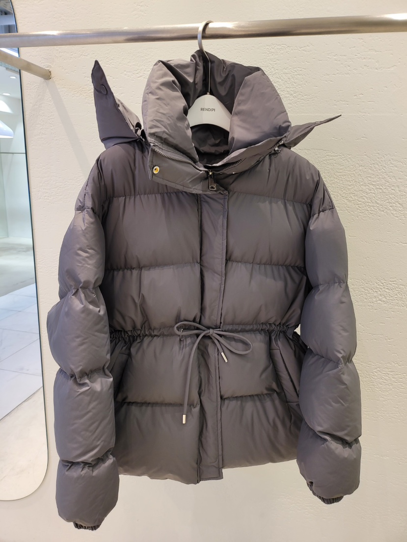 空東大門㊣實拍女裝新品推薦25秋冬真品熱賣短款羽絨服腰帶THE OTHER短款羽絨服圖色2
