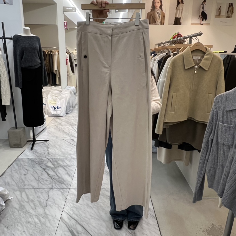 AFTERGLOW韓國代購㊣女士新品人氣推薦時尚真品職業休閑褲紐扣AFTERGLOW休閑褲圖色3