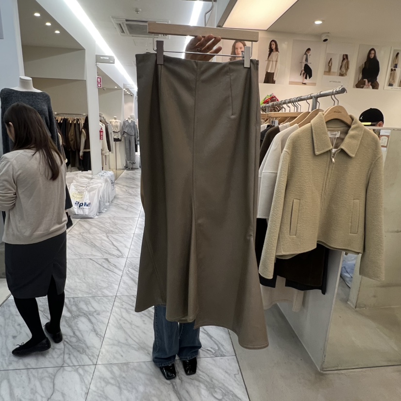 AFTERGLOW東大門㊣實拍女裝新款熱賣時尚人氣半身裙中短裙皮革AFTERGLOW半身裙/中短裙