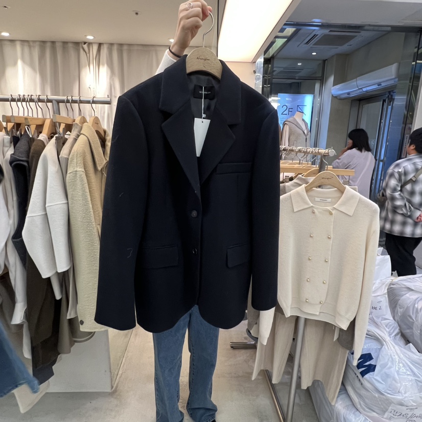 AFTERGLOW東大門㊣代購女裝新品25秋冬時尚人氣真品推薦夾克AFTERGLOW夾克圖色1