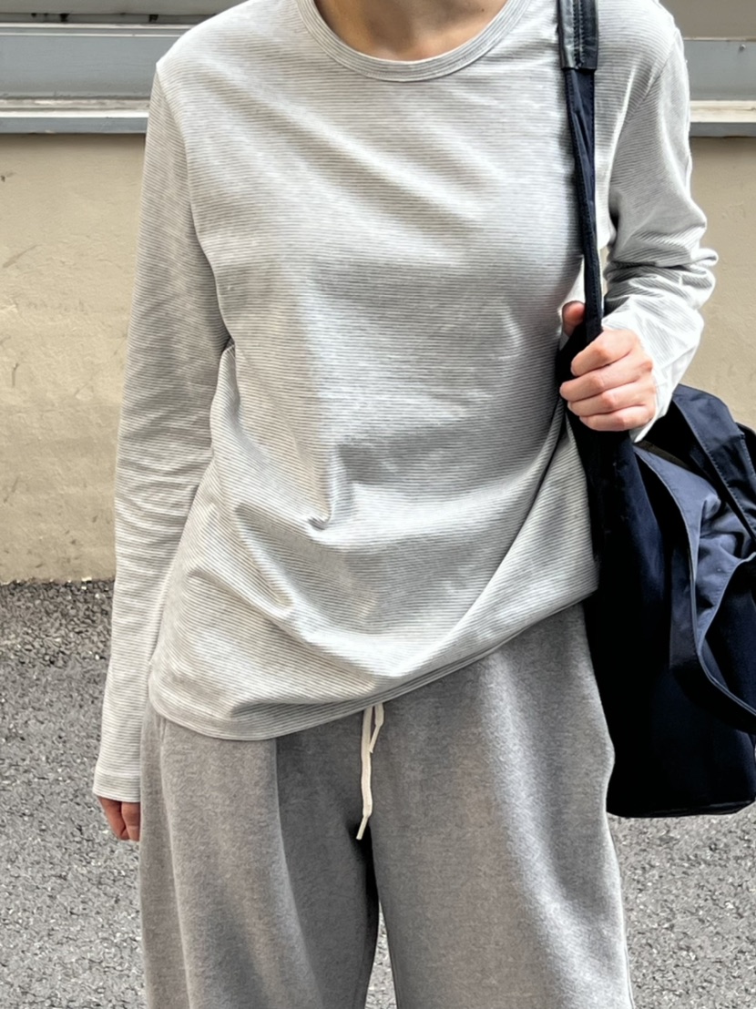 MYOS東大門㊣代購女裝新款時尚人氣25秋冬職業休閑長袖T恤條紋MYOS長袖T恤