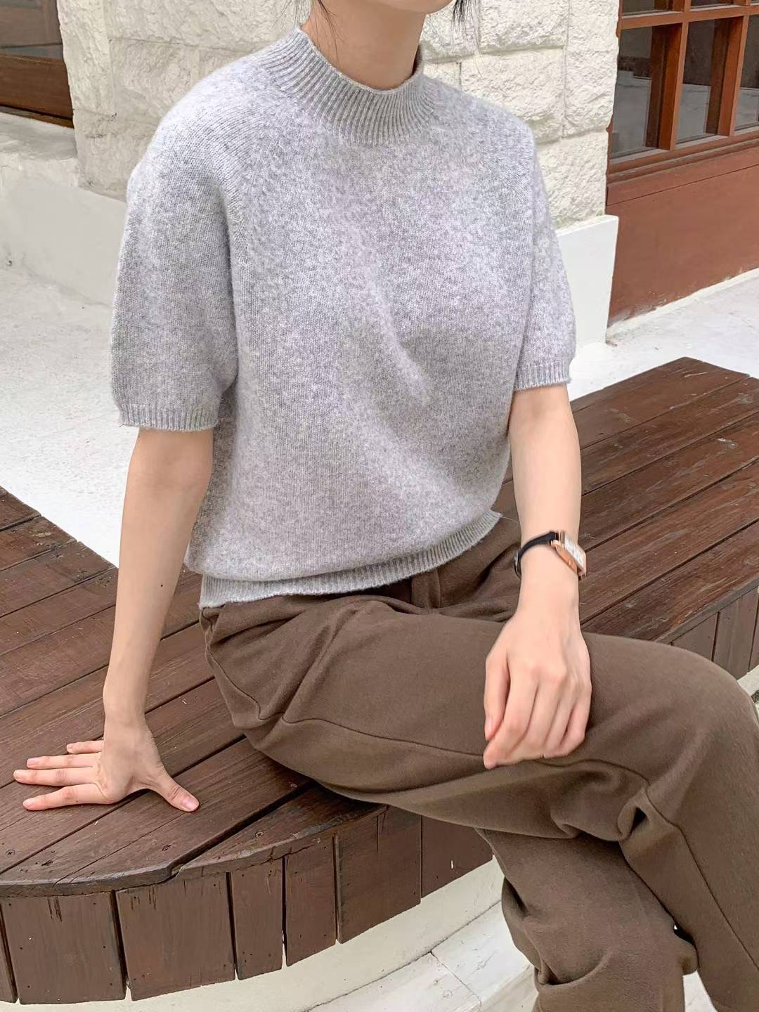MUSTBE東大門㊣代購女裝新款25秋冬熱賣時尚人氣針織衫棉質MUSTBE針織衫