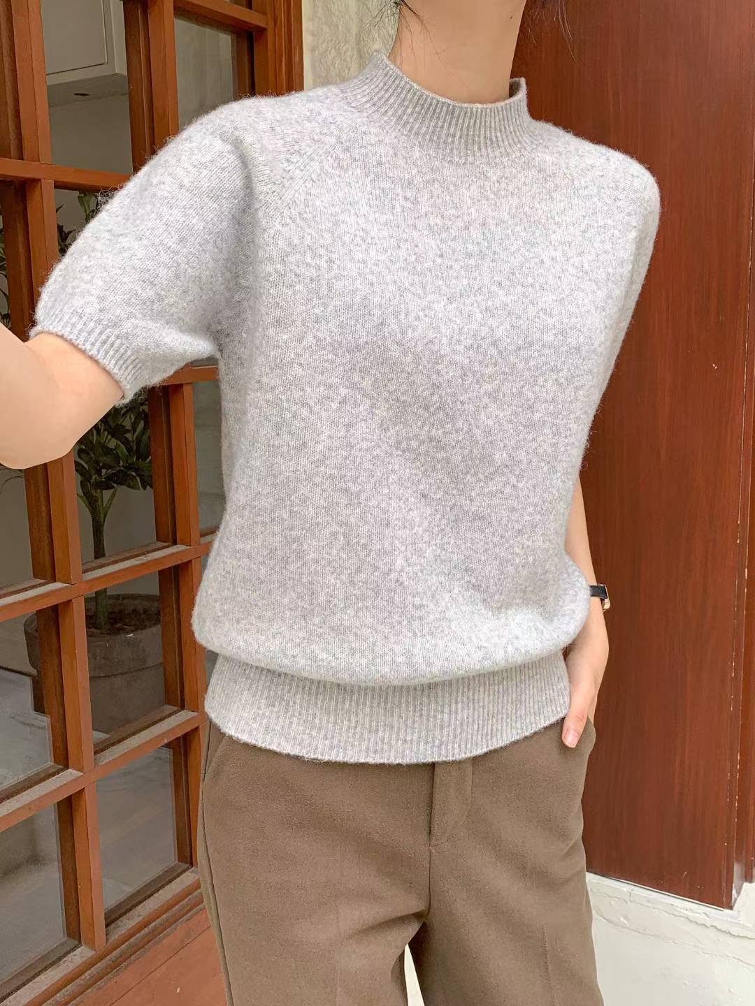 MUSTBE東大門㊣代購女裝新款25秋冬熱賣時尚人氣針織衫棉質MUSTBE針織衫