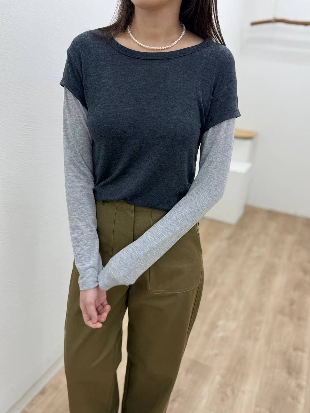 MOST東大門㊣實拍女裝新品休閑熱賣人氣25秋冬真品推薦長袖T恤MOST長袖T恤圖色3